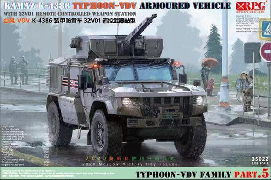 RPG 35022 1/35 Russian KAMAZ K-4386 TYPHOON-VDV ARMOURED VEHICLE