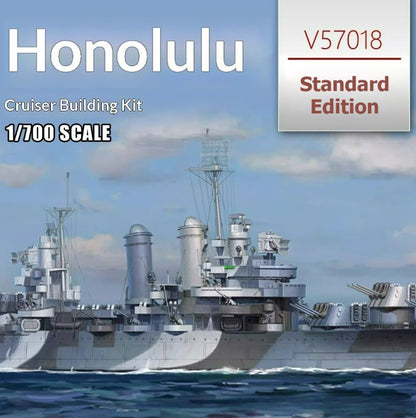 Explore the VEE HOBBY V57018 Honolulu CL-48 1/700 Light Cruiser-Standard Ship Model Kit