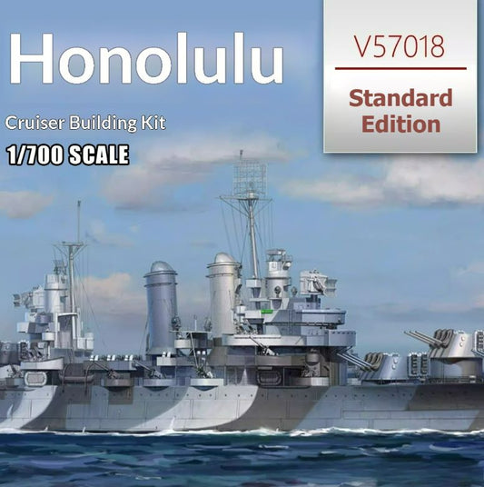 Explore the VEE HOBBY V57018 Honolulu CL-48 1/700 Light Cruiser-Standard Ship Model Kit