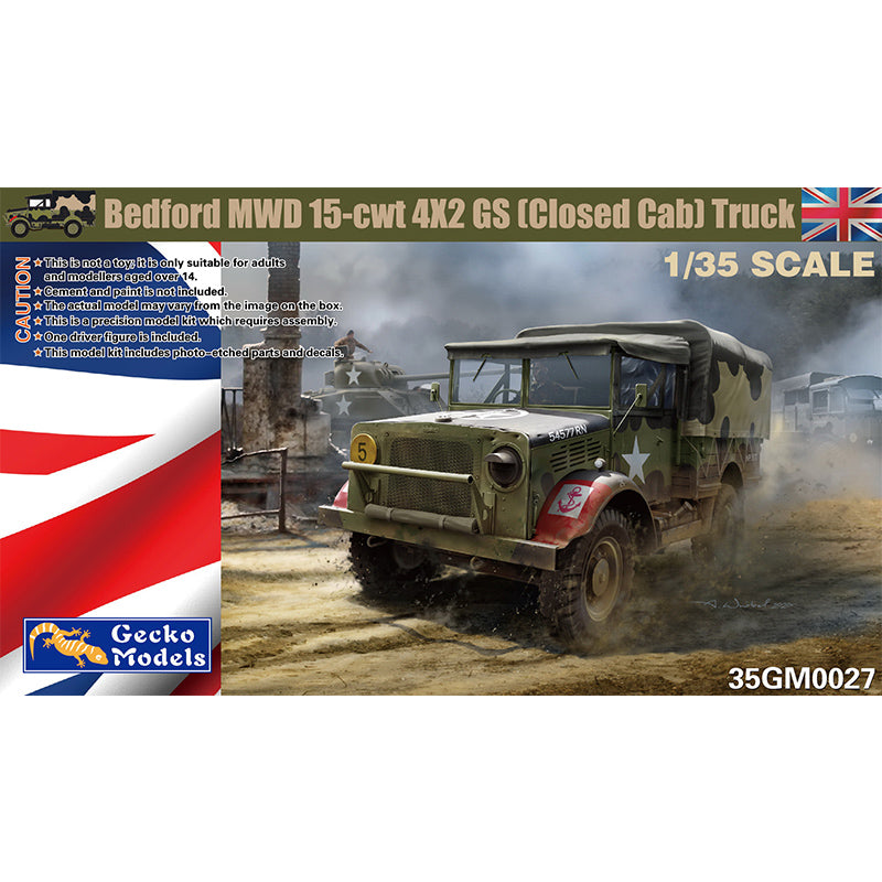 Gecko Models 35GM0027 1/35 scale Bedford MWD 15-cwt 4X2 GS(Closed Cab)Truck ModelHive