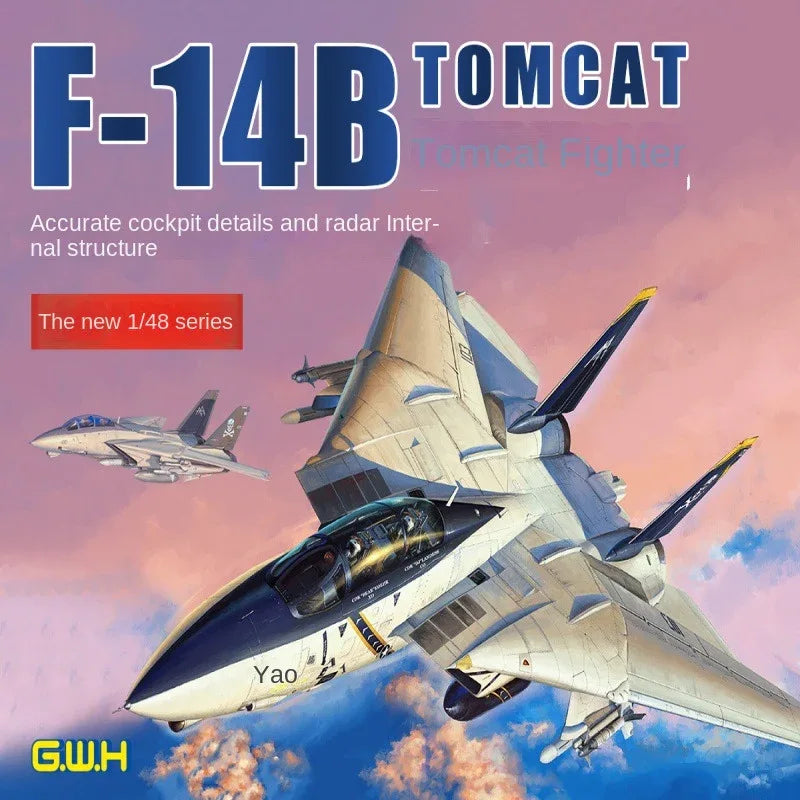 Great Wall Hobby L4828 1/48 SCALE F-14B TOMCAT FIGHTER MODEK KIT - ModelHives
