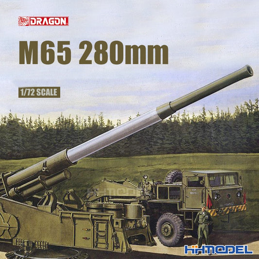 DRAGON 1/72 7484 U.S.Army M65 Atomic Cannon 280mm Model Kit