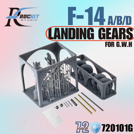ROCKIT 720101G 1/72 F/14 A/B/D LANDING GEARS  3D PRINT Sets  "FOR G.W.H KIT"