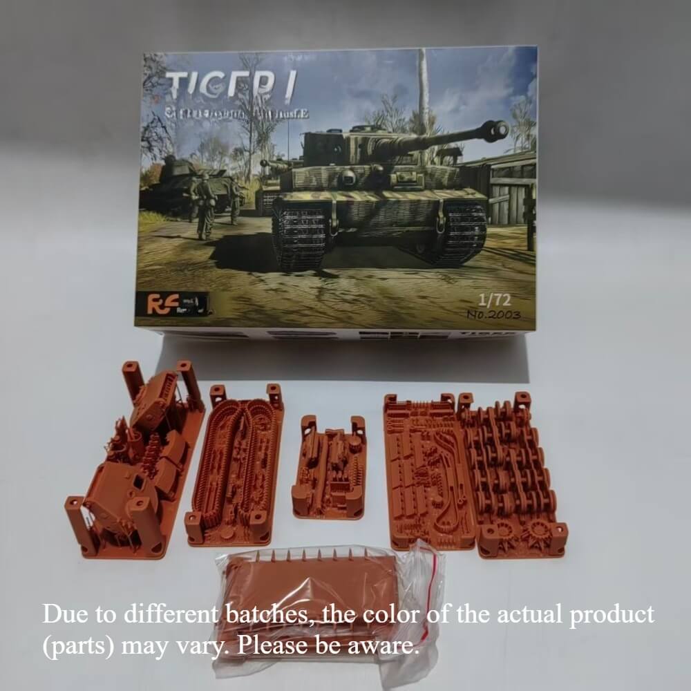Tiger I Tank Model Kit 1/72- Mid Type -2 Options (217 Carius & Standard) | Refine 2003