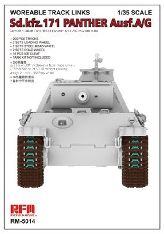 Explore this Workable Track for Sd.kfz.171 Panther Ausf.A/G 1/35 | Rye Field Model RM-5014