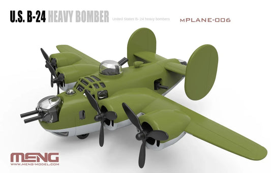 MENG mPLANE-006 U.S.B-24 Heavy Bomber Cute Q Edition 2019 NEWEST Model - ModelHives