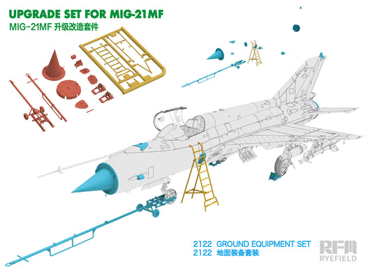 RYE FIELD 2122 Ground Equipment Set For 1/48 RFM6001 MIG-21MF Fighter Presale