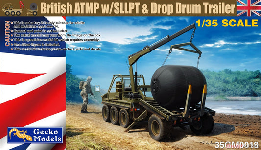 Gecko Models 35GM0018 1:35Scale British ATMP w/SLLPT Drop Drum Trailer ModelHive