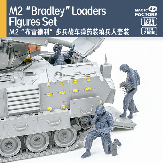MAGIC FACTORY 7512 1/35 M2 ¡°Bradley"Loaders Fiqures Set Assembly Model