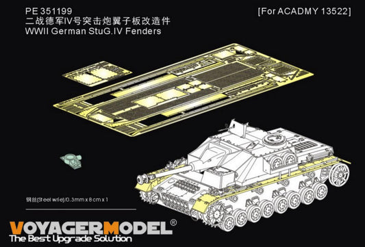 VOYAGER PE351199 WWII German StuG.IV Fenders£¨For ACADMY 13522£©