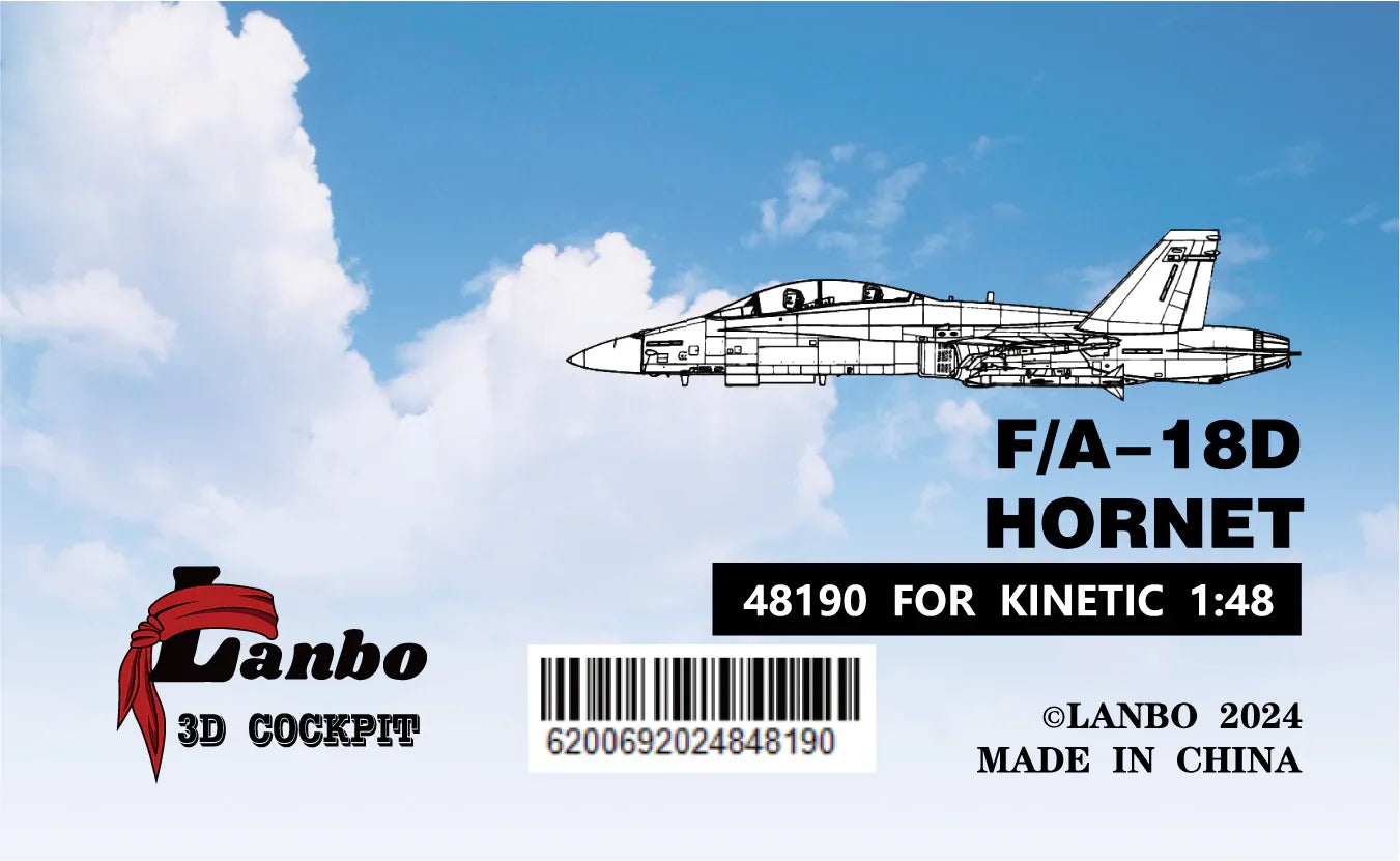 LANBOMODEL 48190 1/48 USA F-18D fighter jet£¨For KINETIC£© - ModelHives