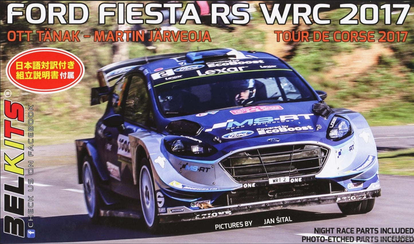 BELKITS BEL013 1/24 Fiesta RS WRC 2017 Tour de Corse (Ott Tanak/Martin Jarveoja)