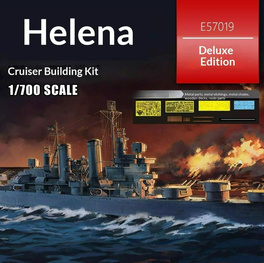 CL-50 Helena Cruiser Assembly 1/700 Ship Model Deluxe Edition | VEE HOBBY E57019
