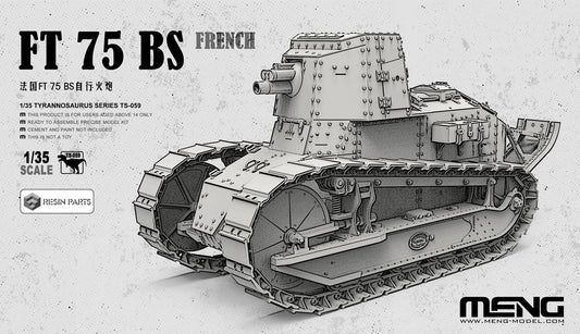 MENG TS-059 1/35 French FT 75 BS Self-Propelled Artillery Assembly Model Kit