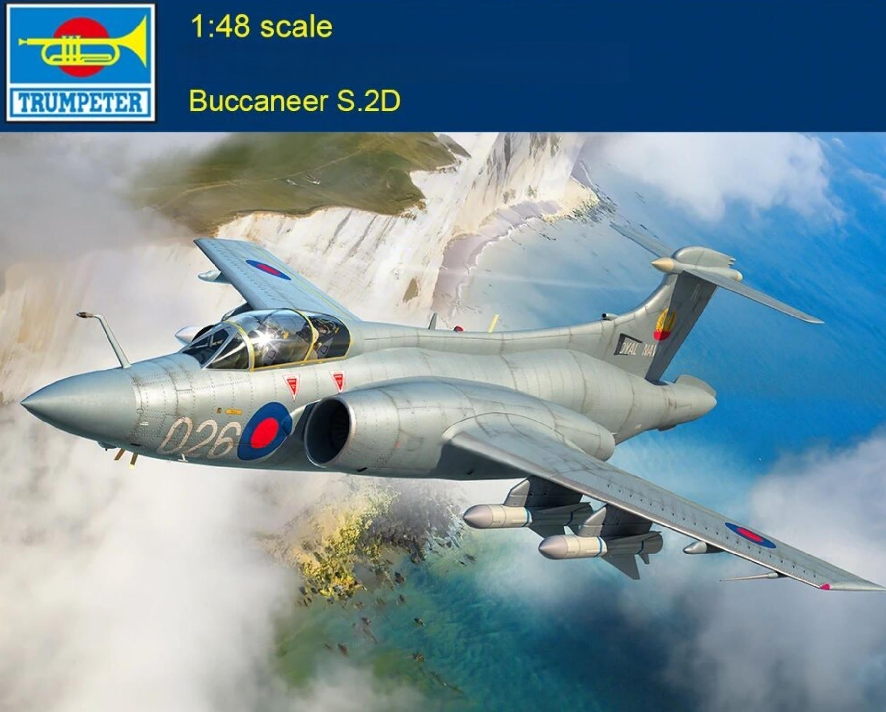 Trumpeter 05845 1:48 Chinese Buccaneer S.2D Attack Fighter Assembly Model Kit