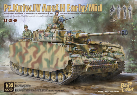 Border BT-005 1/35 Pz.KPFW.IV AUSF.H EARLY& MIDDLE  2IN1 2020 NEW