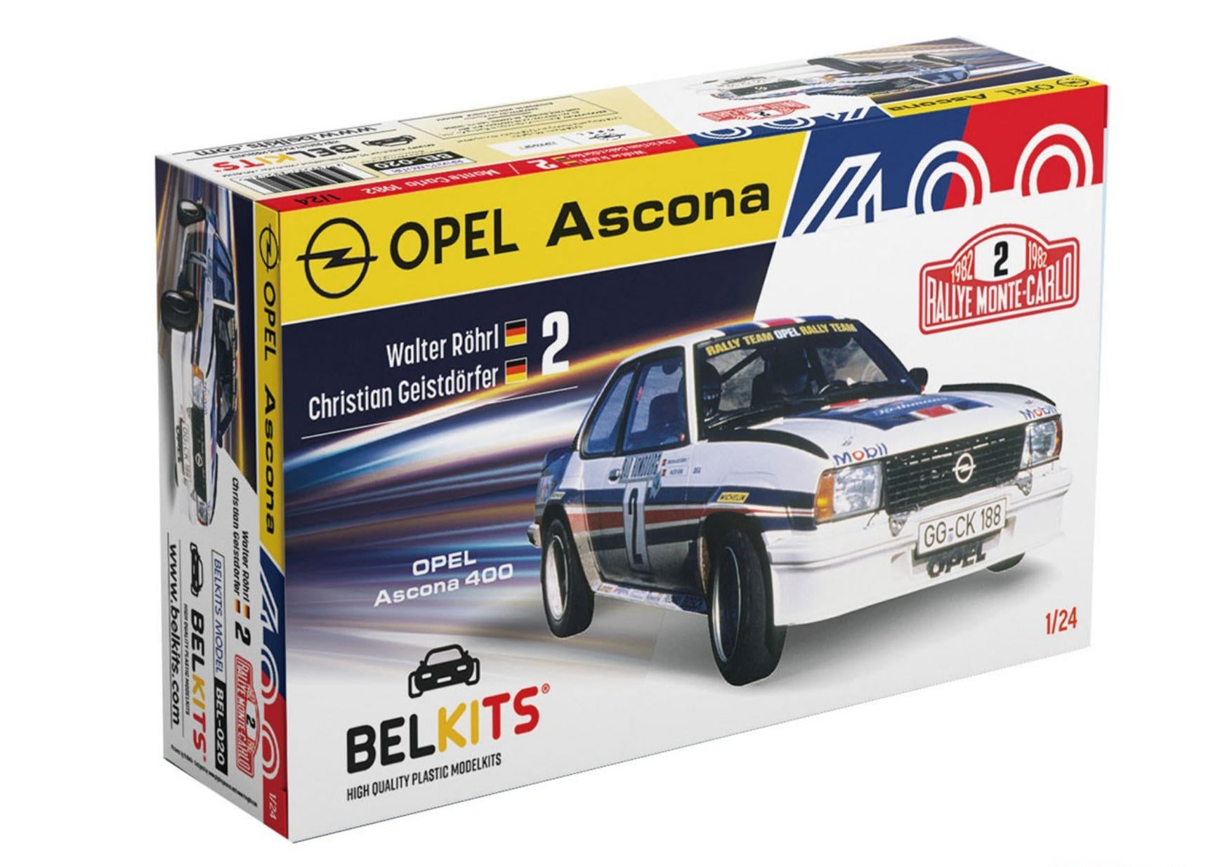 BELKITS BEL020 1/24Ascona 400 Rally Monte Carlo 1982 (Model Car)