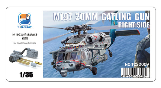 TOUCAN  TC3D009 1/35 M197 20MM GATLING GUN RIGHT SIDE