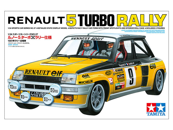 Tamiya TA24027 1/24 5 TURBO RALLY Sports Car Series  Model Kit