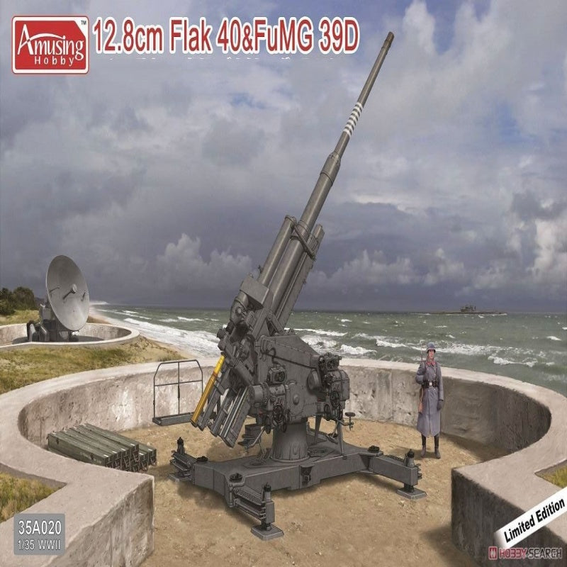Amusing Hobby 1/35 35A020 German 12.8cm Flak 40 & FuMG 39D