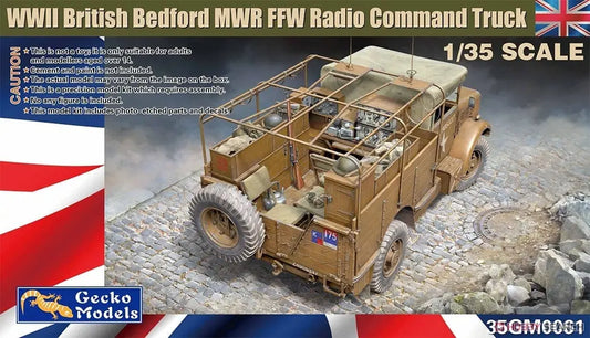 Gecko Models 35GM0061 1/35 WWII British Bedford MWR FFW Radio Command Truck ModelHive