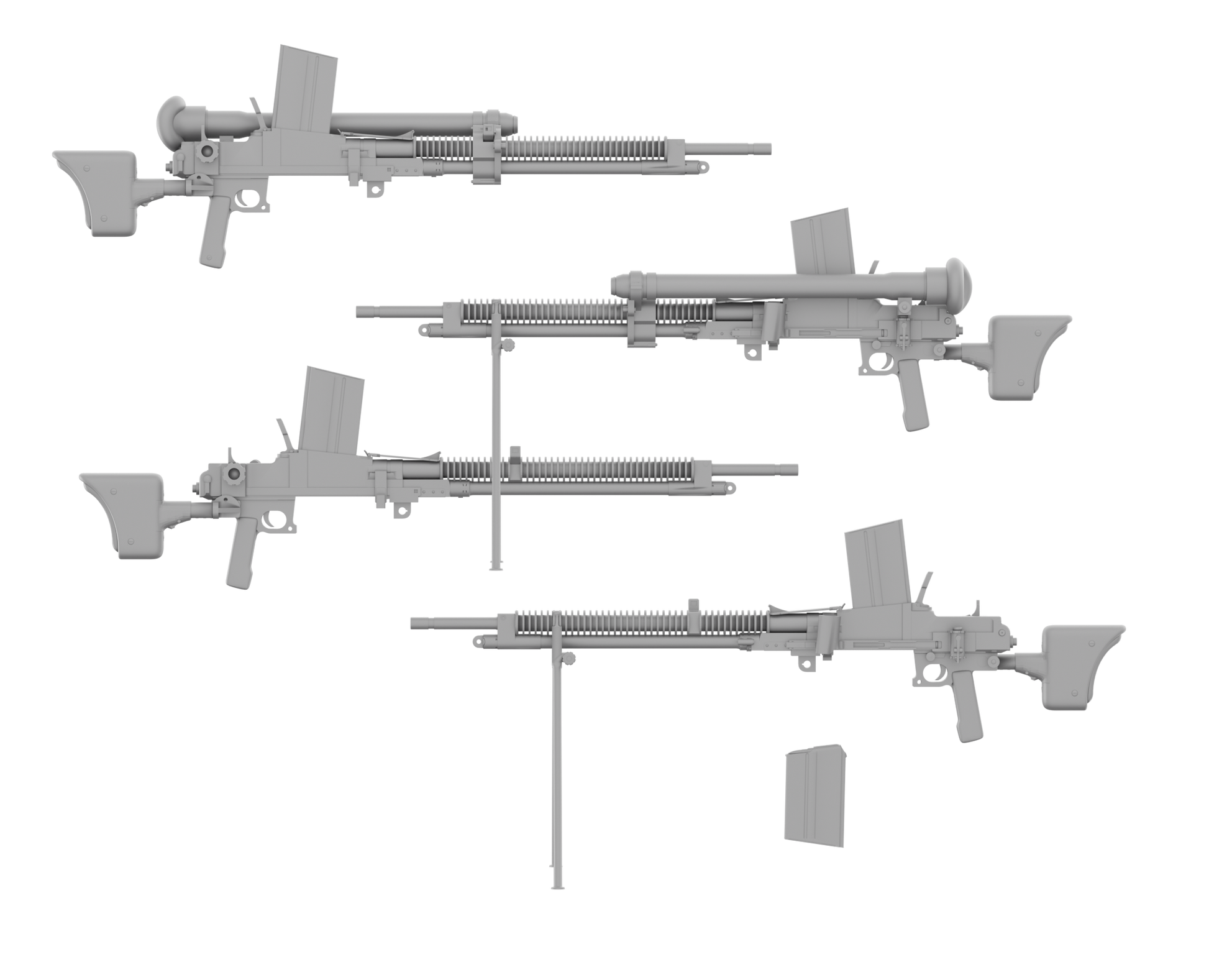 Rheinmetall 35070 1/35 Type 97 Tank Machine Gun (4-pack)