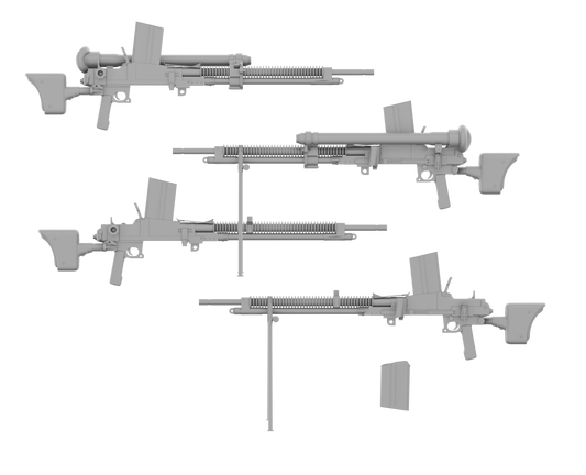 Rheinmetall 35070 1/35 Type 97 Tank Machine Gun (4-pack)