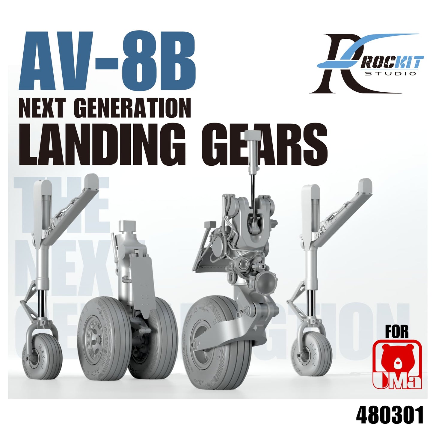 ROCKIT 480301 1/48 AV-8B Harrier Next Generation Landing Gears(FOR UMA D1001)