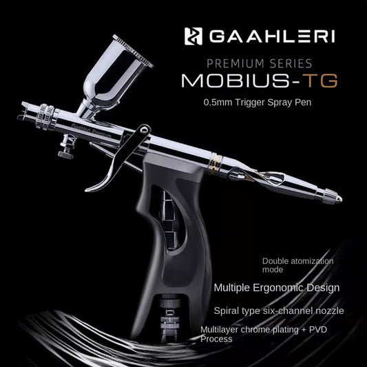 Gaahleri Spraying Spray Airbrush Mobius-TG ROUND & FAN CAP 0.5MM Painting Tool