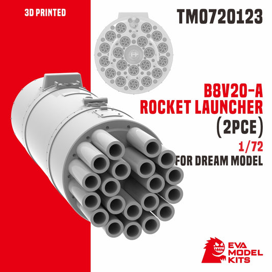 TM0720123 1/72 B8V20-A Rocket Launsher£¨2pce£©For Dream Model 3D Printed