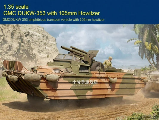 Trumpeter 63540 1/35 DUKW-353 Amphibious Truck w/105mm Howitzer