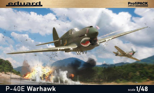 Eduard 82241 1/48 P-40E Warhawk ProfiPACK w/Flying Tigers livery Deluxe Version