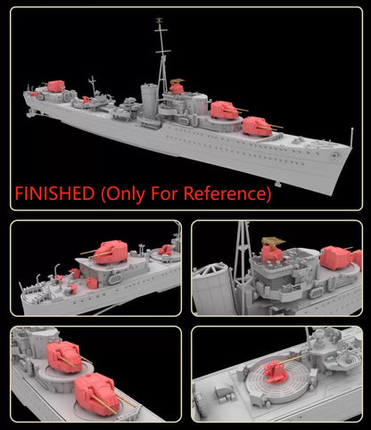 FLYHAWK FH1173S 1/700 HMS Martin 1942 Destroyer Deluxe Edition w/3D Printed Part