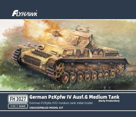 Flyhawk FH3027 1/72 German PzKpfw IV Ausf.G Medium Tank (Early Production) - ModelHives