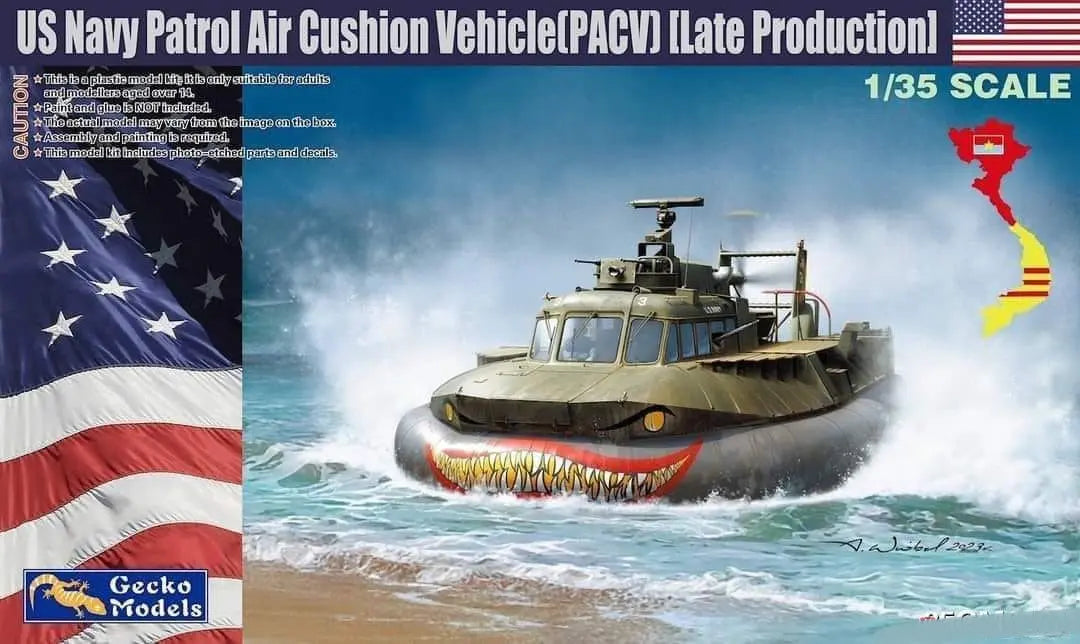 Gecko Models 35GM0101 1/35 US Navy Patrol Air Cushion Vehicle PACV Late ModelHive
