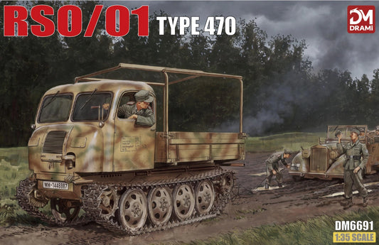 DRAMI DM6691 1/35 RSO/01 Type 470 Track Tracked Towing Vehicle Model Kit