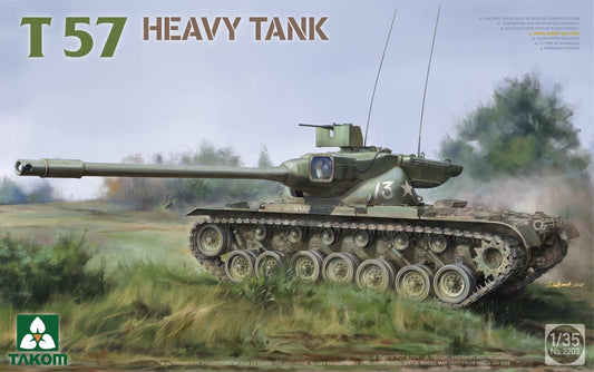 TAKOM 2203 1/35 US T57 Heavy Tank Assembly Model Kit - ModelHives